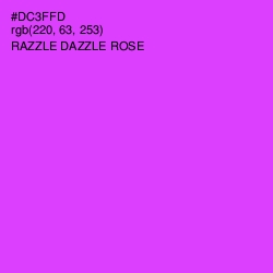 #DC3FFD - Razzle Dazzle Rose Color Image